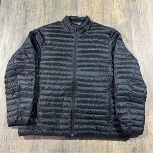 Eddie Bauer Men's Lightweight Down Puffer Jacket Size XXL Black EB700.